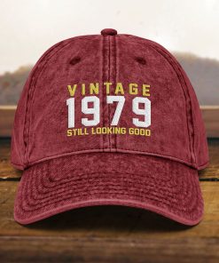 45. Geburtstag Vintage bestickte Mütze Papa Mütze, Geboren 1979, Vintage Baumwoll Twill Cap 45. geburtstag vintage bestickte mütze papa mütze, geboren 1979, vintage baumwoll twill cap 7815