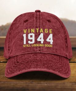 80. Geburtstag Geschenk Bestickte Vintage Mütze Geboren im Jahr 1944 80. geburtstag geschenk bestickte vintage mütze geboren im jahr 1944 5022