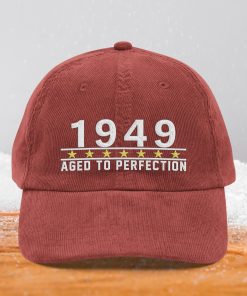 Cordmütze zum 75. Geburtstag Vintage Design Jahrgang 1949 cordmütze zum 75. geburtstag vintage design jahrgang 1949 3400