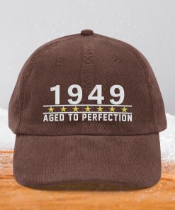 Cordmütze zum 75. Geburtstag Vintage Design Jahrgang 1949 cordmütze zum 75. geburtstag vintage design jahrgang 1949 6503