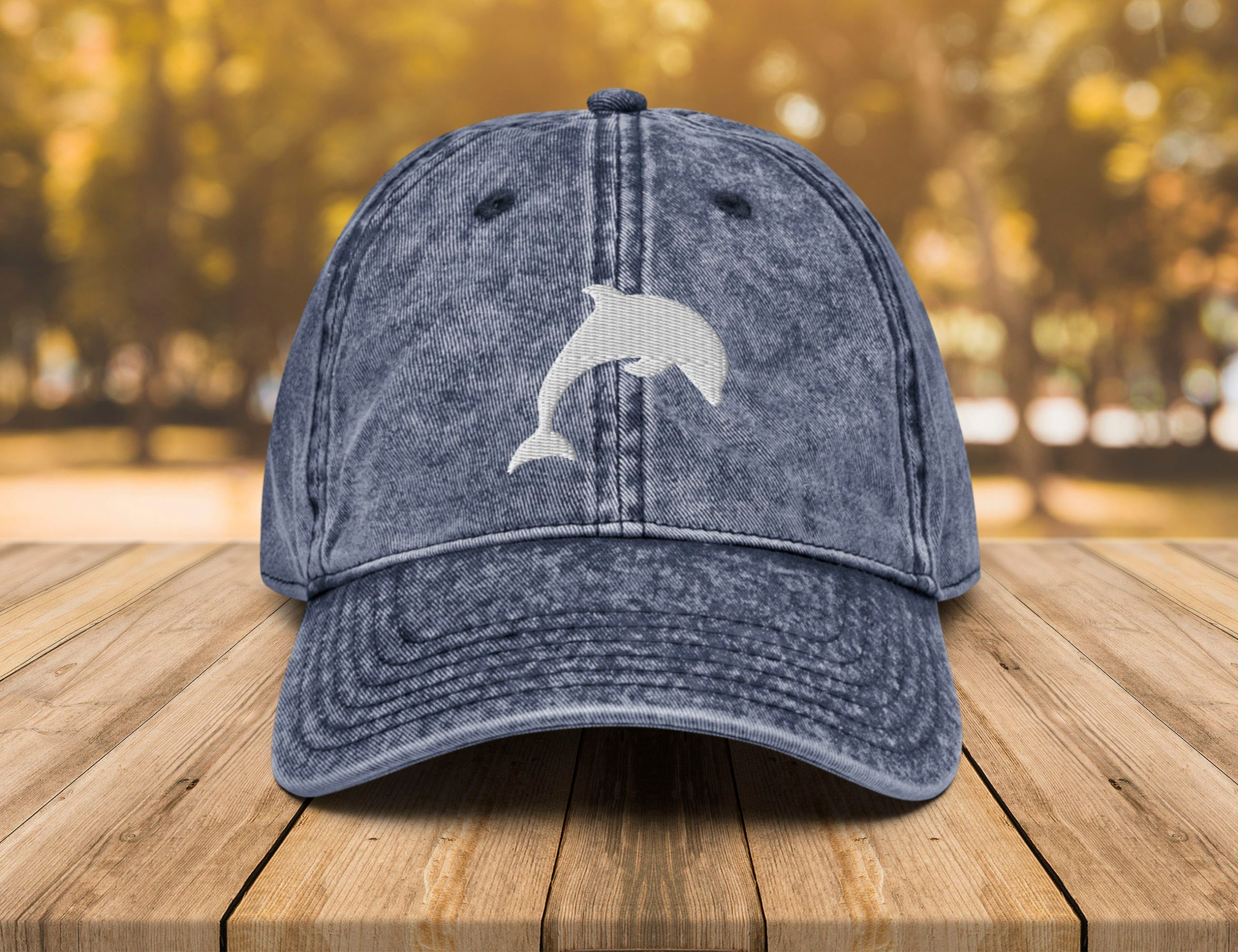 delfin vintage baumwoll twill mütze delfin liebhaber papa mütze 2926 scaled