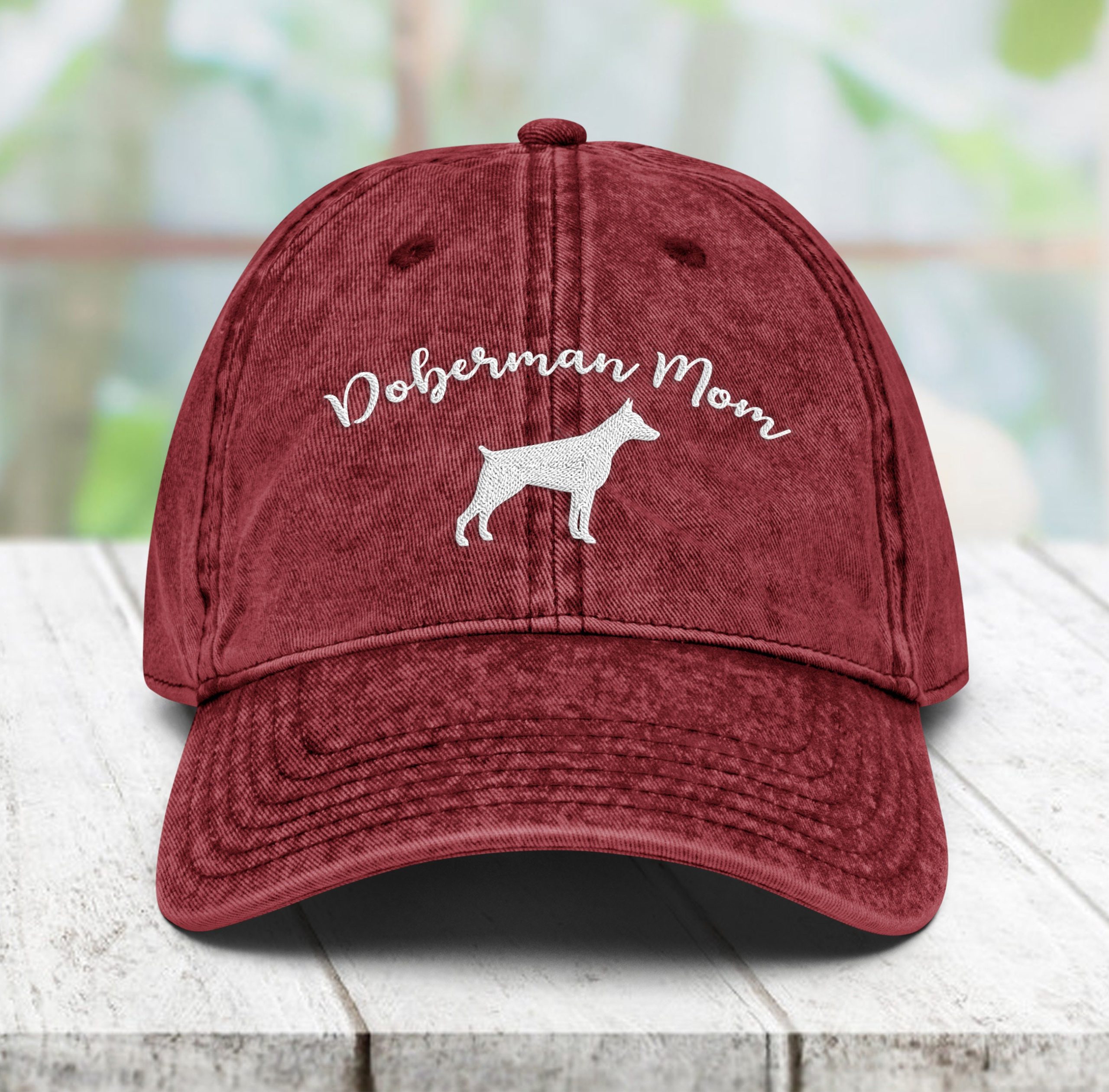 Dobermann Vintage Baumwoll Twill Mütze Hundeliebhaber Papamütze, Bestickte Mütze dobermann vintage baumwoll twill mütze hundeliebhaber papamütze, bestickte mütze 6818 scaled