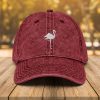 flamingo vintage baumwoll twill mütze flamingo liebhaber papa mütze 4376 scaled