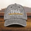 geschenk zum 60. geburtstag papa mütze zum 60. geburtstag, vintage stil, bestickt, geboren 1964, baumwoll twill kappe 8363 scaled