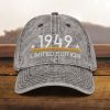 geschenk zum 75. geburtstag papa mütze zum 75. geburtstag, vintage stil, bestickt, geboren 1949, baumwoll twill kappe 2863 scaled
