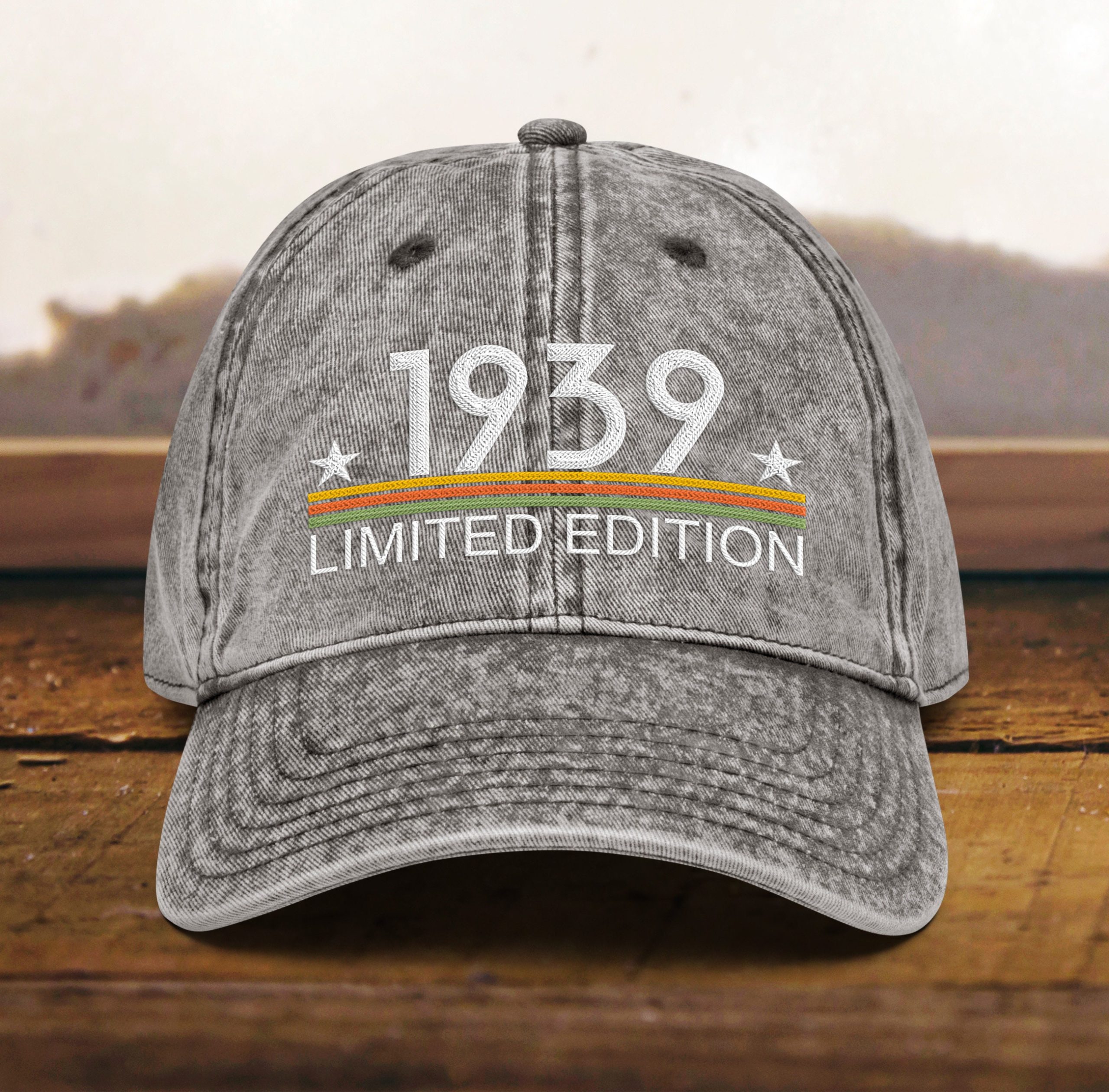 geschenk zum 85. geburtstag papa mütze zum 85. geburtstag, vintage stil, bestickt, geboren 1939, baumwoll twill kappe 4003 scaled