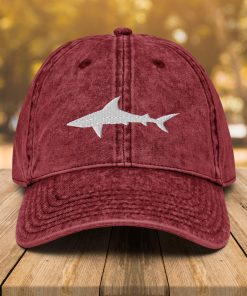 Hai Vintage Baumwoll Twill Mütze Hai Liebhaber Papamütze, Hai bestickte Mütze, Geschenk für Hai Liebhaber hai vintage baumwoll twill mütze hai liebhaber papamütze, hai bestickte mütze, geschenk für hai liebhaber 4642