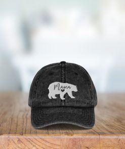 mama bär bestickte mütze mama bär vintage baumwoll twill mütze 2196