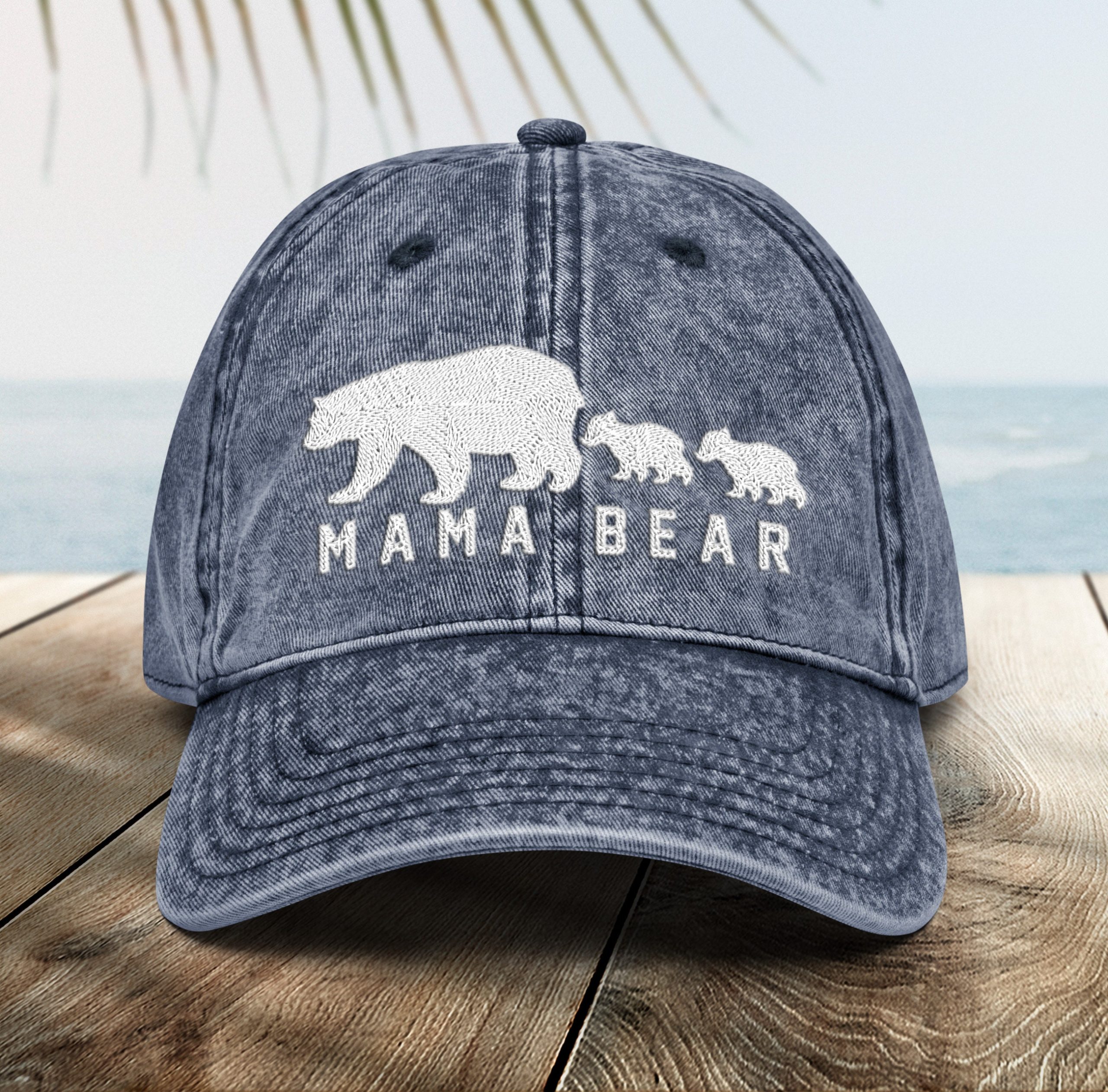 mama bär bestickte vintage stil baumwoll twill mütze geschenk für mama 1137 scaled