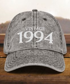 mütze zum 30. geburtstag vintage stil, bestickt, papamütze, geboren 1994, vintage baumwoll twill kappe, geschenk zum 30. geburtstag 6624