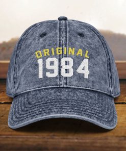 Mütze zum 40. Geburtstag Bestickte Vintage Mütze, Vintage Stil, Geschenk für Partys zum 40. Geburtstag, Geboren 1984, Baumwoll Twill Kappe mütze zum 40. geburtstag bestickte vintage mütze, vintage stil, geschenk für partys zum 40. geburtstag, geboren 1984, baumwoll twill kappe 6665