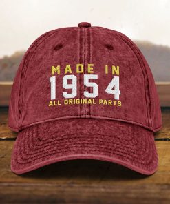 Mütze zum 70. Geburtstag Vintage Stil, bestickt, Geboren 1954, Baumwoll Twill Kappe mütze zum 70. geburtstag vintage stil, bestickt, geboren 1954, baumwoll twill kappe 4161