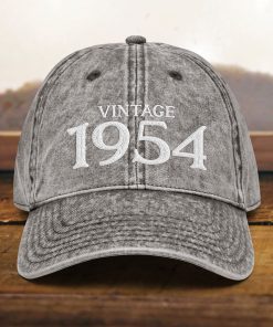 Mütze zum 70. Geburtstag Vintage Stil, bestickt, Papamütze, Geboren 1954, Vintage Kappe aus Baumwoll twill, Geschenk zum 70. Geburtstag mütze zum 70. geburtstag vintage stil, bestickt, papamütze, geboren 1954, vintage kappe aus baumwoll twill, geschenk zum 70. geburtstag 7396