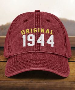 Mütze zum 80. Geburtstag Bestickt, Vintage Stil, Geboren 1944, Baumwoll Twill Kappe mütze zum 80. geburtstag bestickt, vintage stil, geboren 1944, baumwoll twill kappe 8965