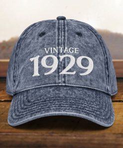 Mütze zum 95. Geburtstag Vintage Stil, bestickt, Papamütze, Geboren 1929, Vintage Baumwoll Twill Kappe, Geschenk zum 95. Geburtstag mütze zum 95. geburtstag vintage stil, bestickt, papamütze, geboren 1929, vintage baumwoll twill kappe, geschenk zum 95. geburtstag 5842