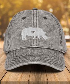 Nashorn Vintage Baumwoll Twill Mütze Safari Reise Liebhaber Papa Mütze nashorn vintage baumwoll twill mütze safari reise liebhaber papa mütze 6417