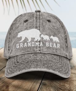Oma Bär bestickte Vintage Stil Mütze Oma Baumwoll Twill Cap, Geschenk für Oma, neues Oma Geschenk oma bär bestickte vintage stil mütze oma baumwoll twill cap, geschenk für oma, neues oma geschenk 1533