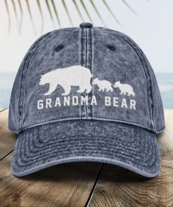 Oma Bär bestickte Vintage Stil Mütze Oma Baumwoll Twill Cap, Geschenk für Oma, neues Oma Geschenk oma bär bestickte vintage stil mütze oma baumwoll twill cap, geschenk für oma, neues oma geschenk 6184