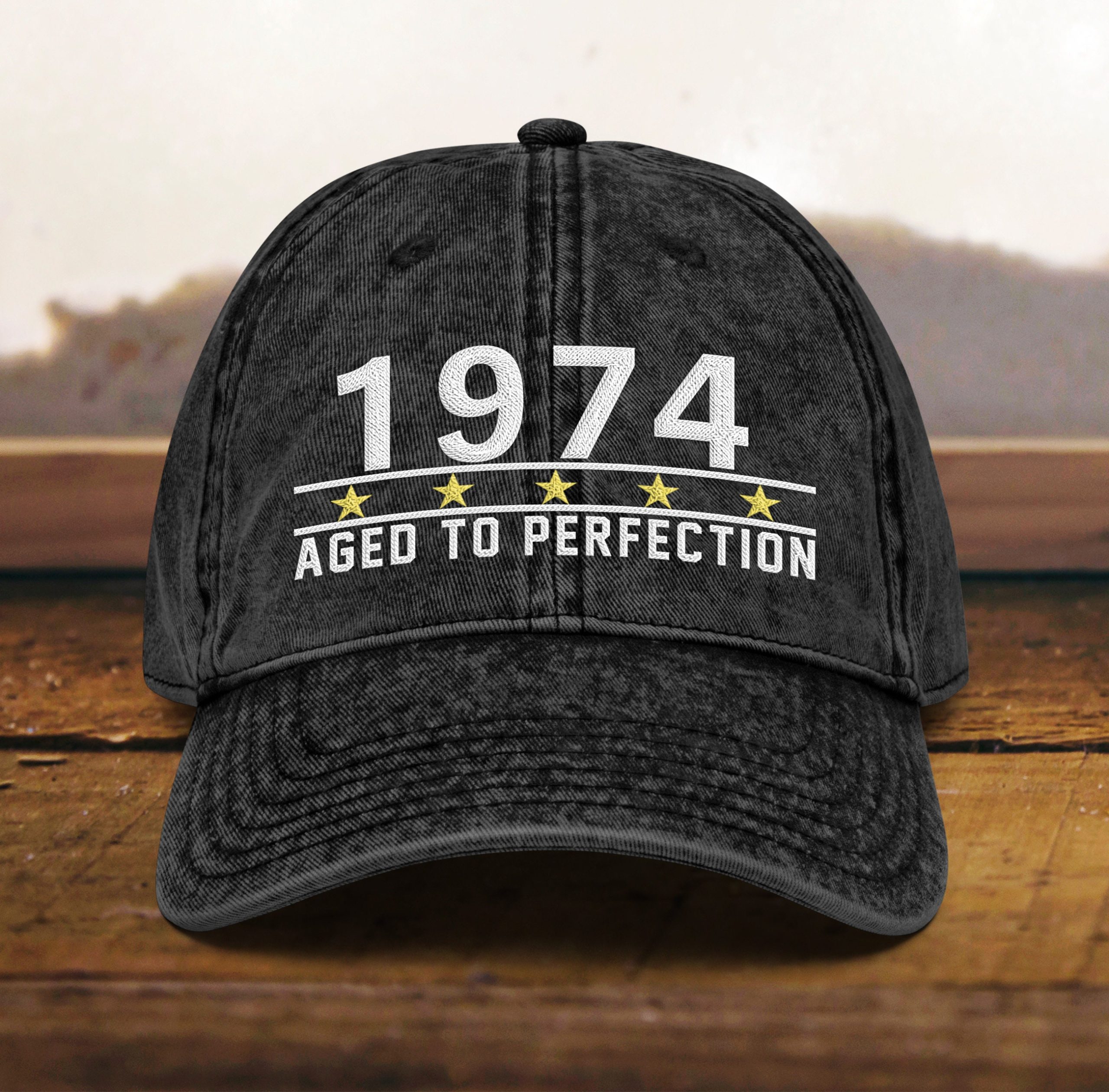 Papa Mütze zum 50. Geburtstag Vintage Design, bestickt, Geschenk für Männer und Frauen, Jahrgang 1974, Baumwoll Twill Kappe papa mütze zum 50. geburtstag vintage design, bestickt, geschenk für männer und frauen, jahrgang 1974, baumwoll twill kappe 7590 scaled