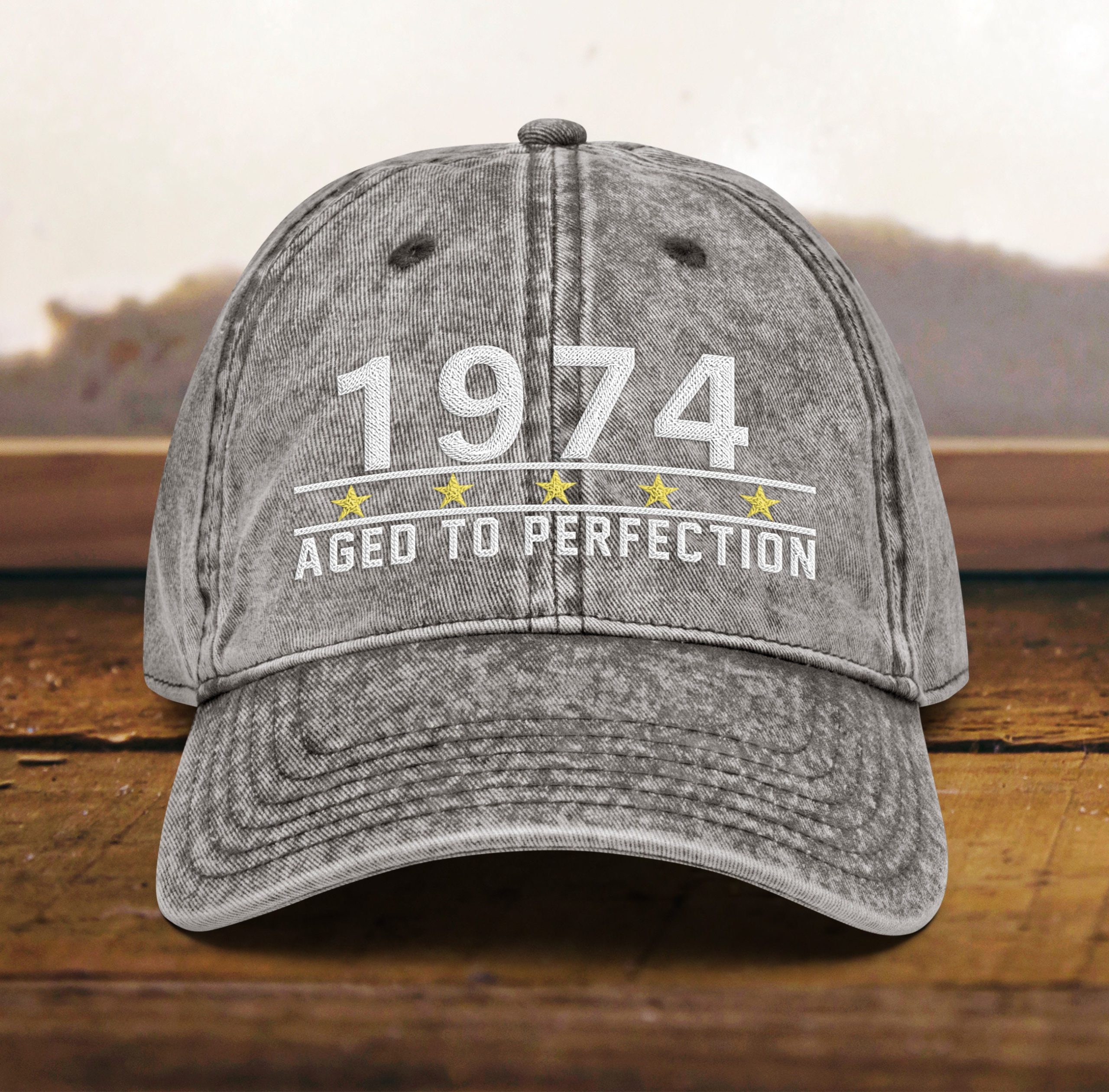 Papa Mütze zum 50. Geburtstag Vintage Design, bestickt, Geschenk für Männer und Frauen, Jahrgang 1974, Baumwoll Twill Kappe papa mütze zum 50. geburtstag vintage design, bestickt, geschenk für männer und frauen, jahrgang 1974, baumwoll twill kappe 8805 scaled