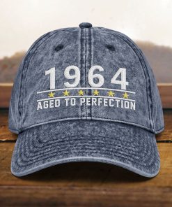 Papa Mütze zum 60. Geburtstag Vintage Design, bestickt, Geschenk für Männer und Frauen, Jahrgang 1964, Baumwoll Twill Kappe papa mütze zum 60. geburtstag vintage design, bestickt, geschenk für männer und frauen, jahrgang 1964, baumwoll twill kappe 1828