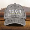 papa mütze zum 60. geburtstag vintage design, bestickt, geschenk für männer und frauen, jahrgang 1964, baumwoll twill kappe 4552 scaled