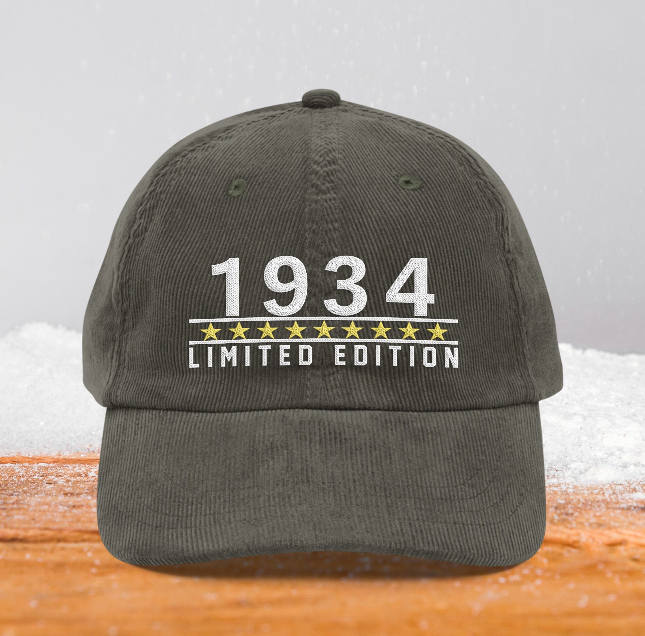 papamütze aus cord zum 90. geburtstag vintage design geboren im jahr 1934 7475 scaled