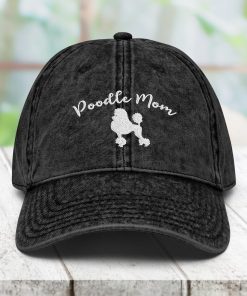 Pudel Vintage Baumwoll Twill Kappe Hund Liebhaber Papa Hut pudel vintage baumwoll twill kappe hund liebhaber papa hut 3510