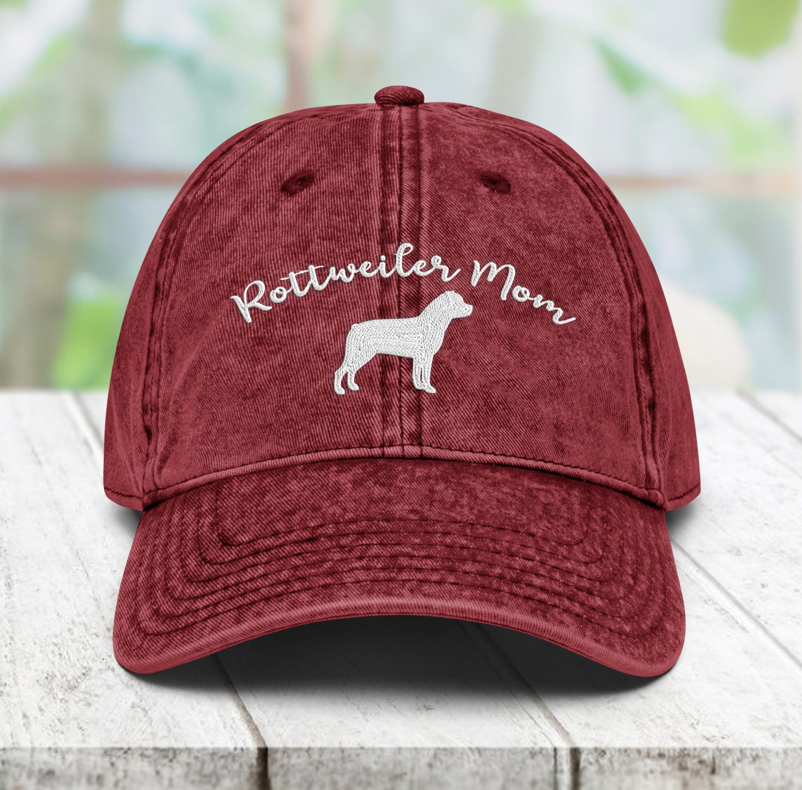 rottweiler vintage baumwoll twill mütze hundeliebhaber papamütze, bestickte mütze 2716 scaled