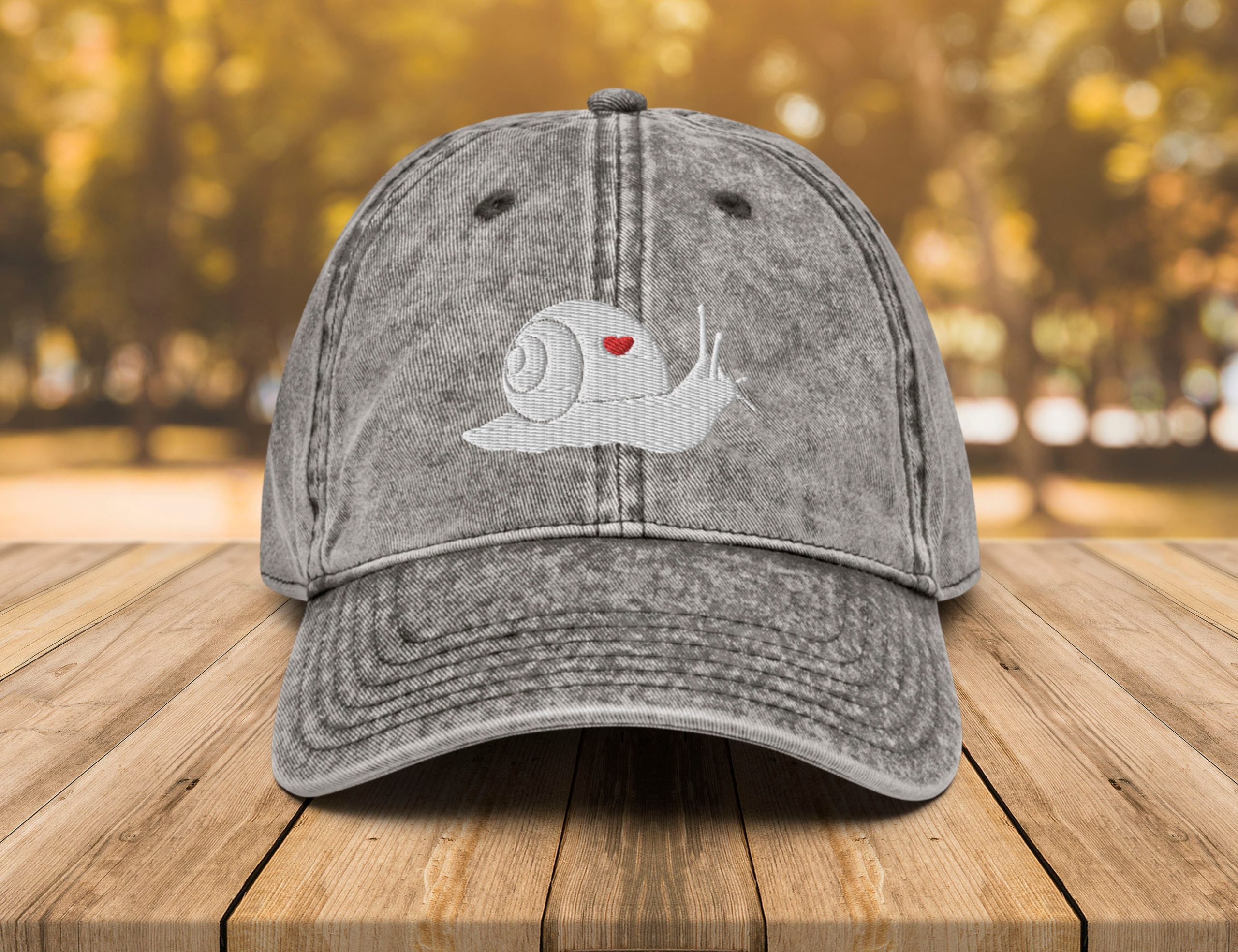 schnecke vintage baumwoll twill kappe schneckenliebhaber papa hut 5359 scaled