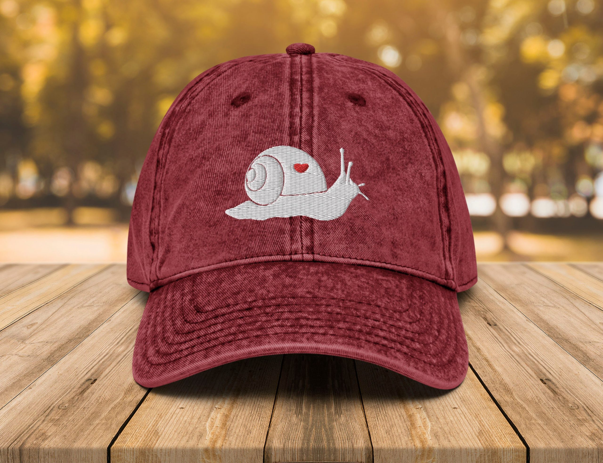 schnecke vintage baumwoll twill kappe schneckenliebhaber papa hut 6769 scaled