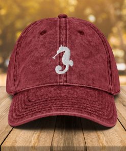 seepferdchen vintage baumwoll twill mütze seepferdchen liebhaber papa mütze 4545 scaled