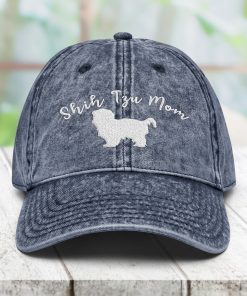 Shih Tzu Vintage Baumwoll Twill Mütze Hundeliebhaber Papa Mütze shih tzu vintage baumwoll twill mütze hundeliebhaber papa mütze 3907