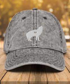Wolf Vintage Baumwoll Twill Mütze Wolf Liebhaber Papa Mütze wolf vintage baumwoll twill mütze wolf liebhaber papa mütze 7741