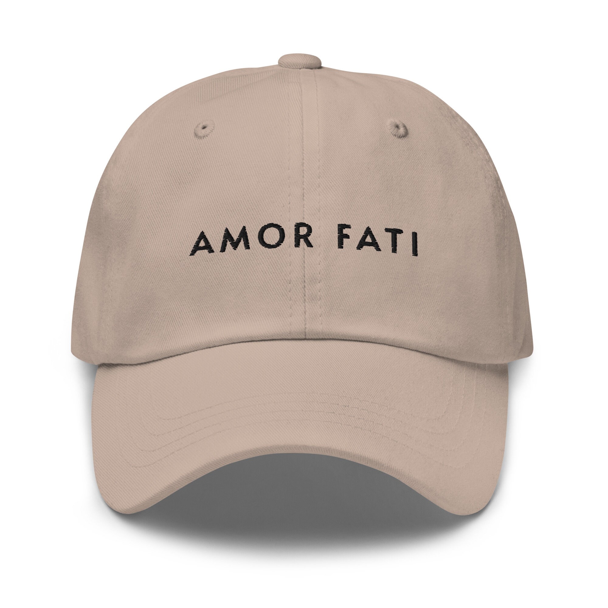 amor fati hut amor fati bestickter verstellbarer cap philosophie hut stoizismus hut minimal cap liebe zum schicksal hut geschenke für stoiker 8011