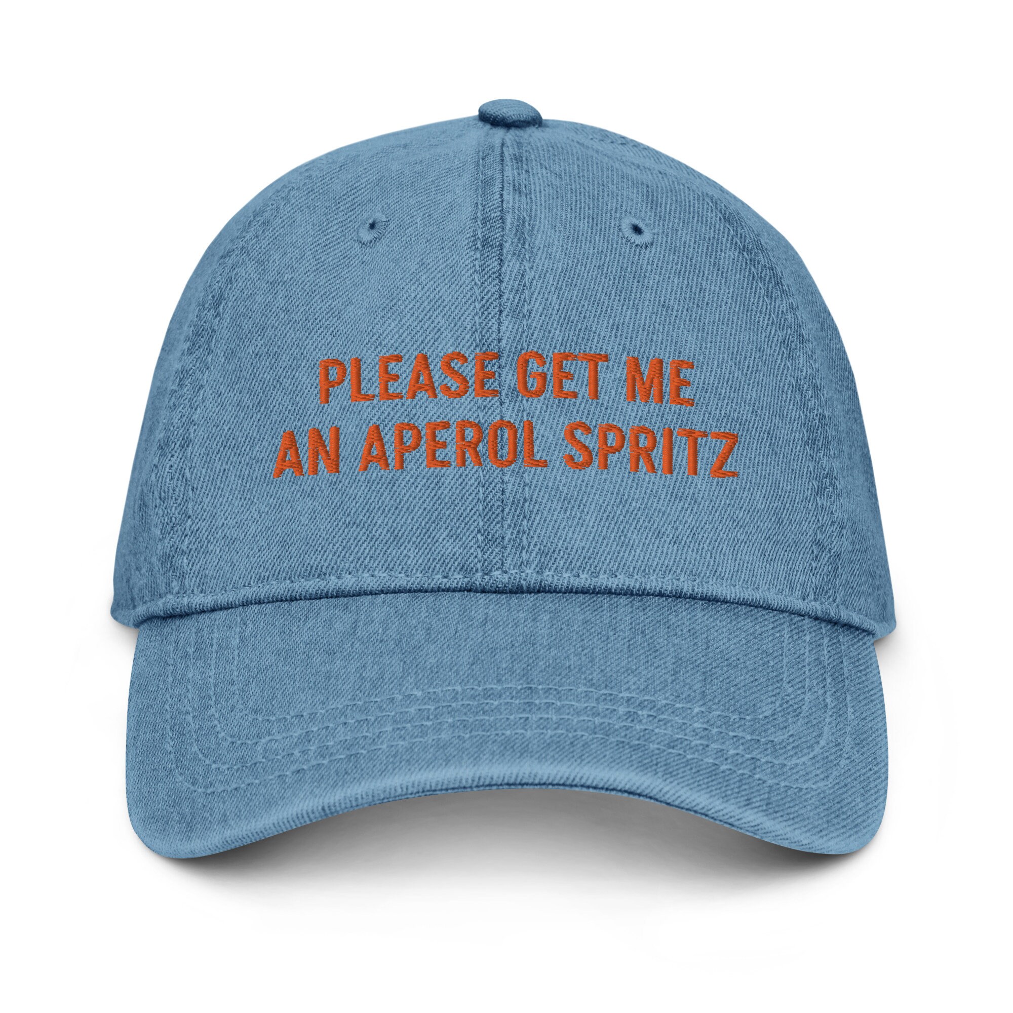 aperol spritz bestickter verstellbarer lässiger baseballcap denim hut cocktail hut aperol hut aperol spritz hut aperol liebhaber 1102