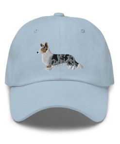 Blauer Merle Cardigan Welsh Corgi – Bestickter Dad-Hut für Corgi-Liebhaber blauer merle cardigan welsh corgi – bestickter dad hut für corgi liebhaber 2281