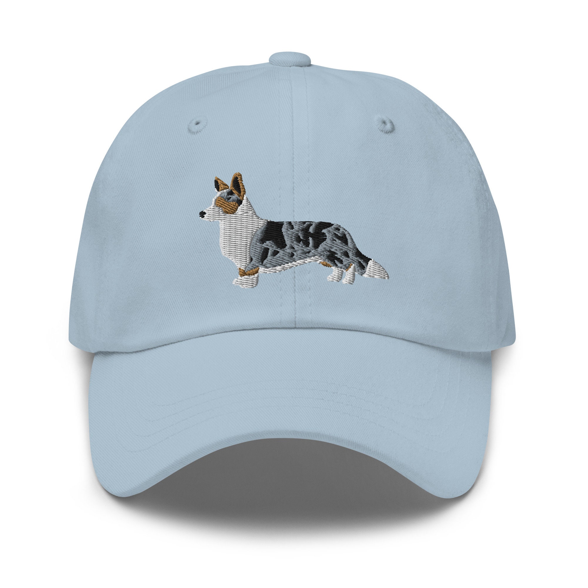 Blauer Merle Cardigan Welsh Corgi – Bestickter Dad-Hut für Corgi-Liebhaber blauer merle cardigan welsh corgi – bestickter dad hut für corgi liebhaber 2281