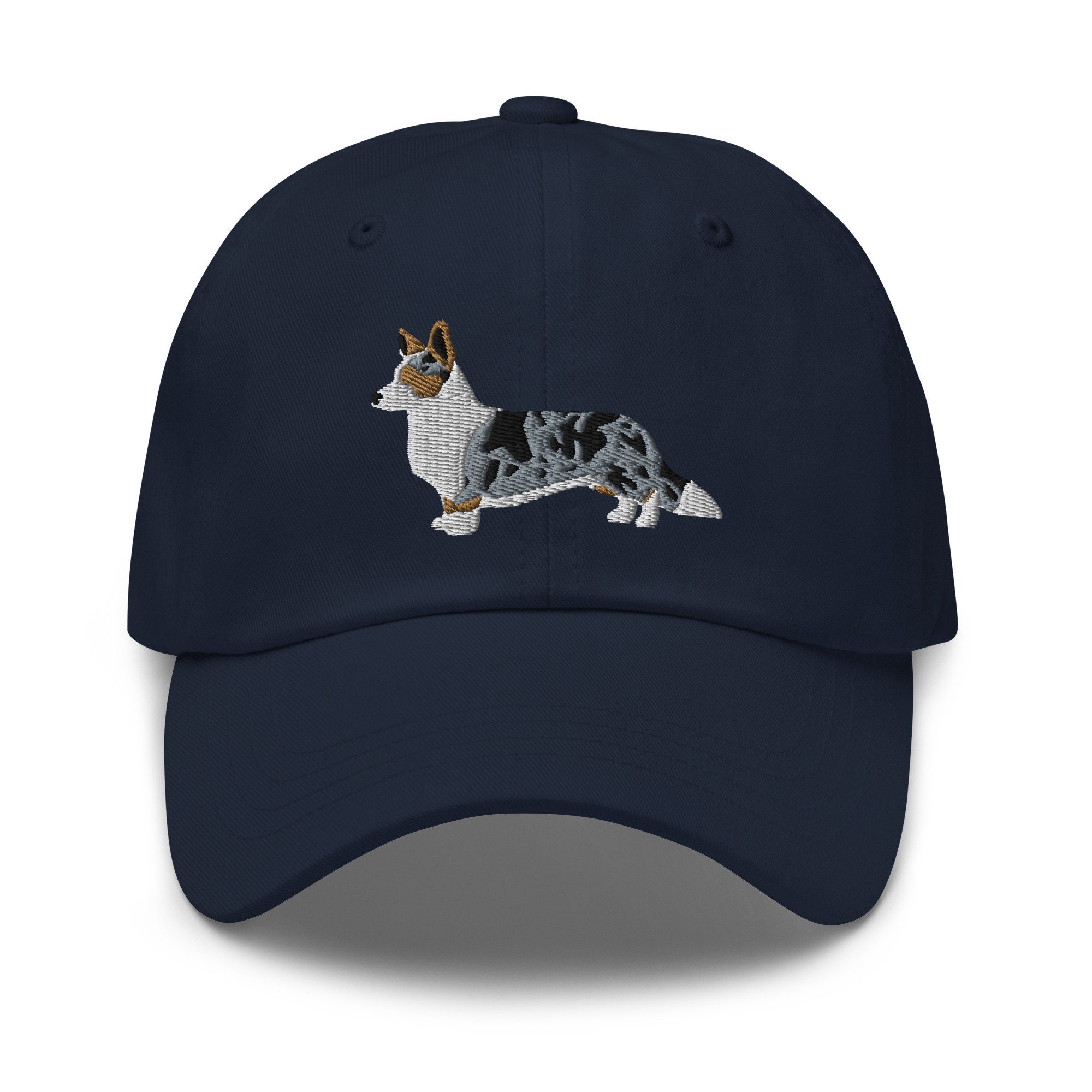 Blauer Merle Cardigan Welsh Corgi – Bestickter Dad-Hut für Corgi-Liebhaber blauer merle cardigan welsh corgi – bestickter dad hut für corgi liebhaber 4280