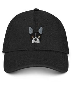 boston terrier bestickter denim hut boston terrier hund geschenk boston terrier hut boston terrier mama boston terrier cap 1085