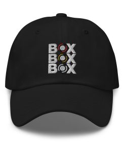 box box box bestickter verstellbarer papa hut boxengasse hut rennfan hut renntag fan hut 1138
