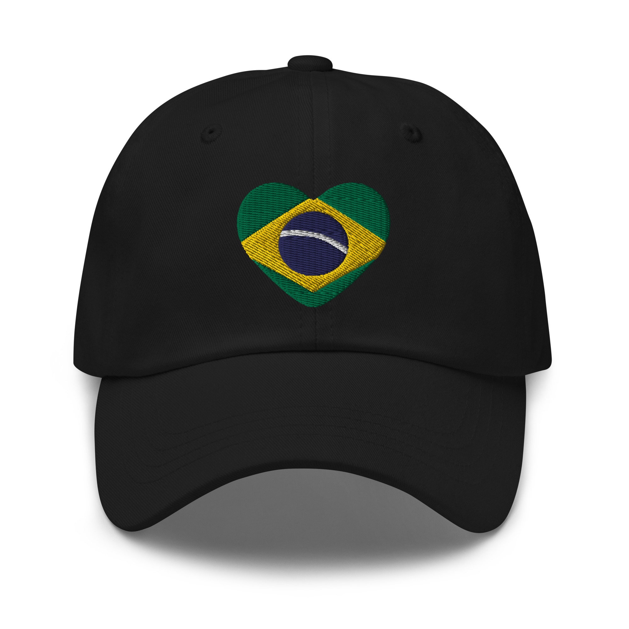 Brasilien Flagge Herz Besticktes Verstellbares Relaxed Fit Hut Brasilien Map Hut Brasilien Hut Brasilien Geschenk Brasilien Flagge Baseball Hut.