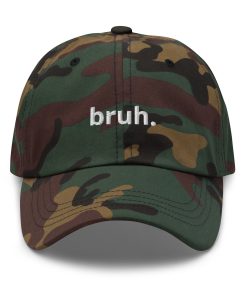 bruh bestickter verstellbarer lässiger baseballcap papa hut hut für typen papa witze hut bruder witze hut 3459