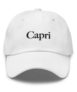 capri – bestickter verstellbarer relaxed fit baseballhut für italien vakation 4930