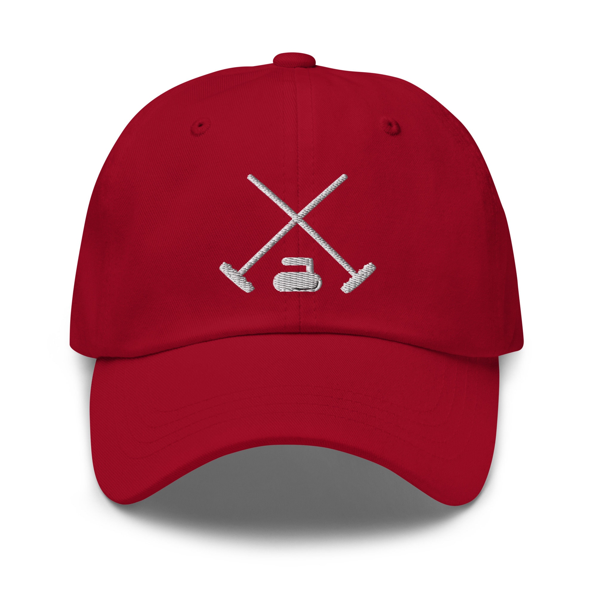 curling hut bestickter verstellbarer lässiger baseballcap papa hut curling team hut curling geschenke curling trainer spieler geschenk 4634