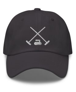 curling hut bestickter verstellbarer lässiger baseballcap papa hut curling team hut curling geschenke curling trainer spieler geschenk 5378