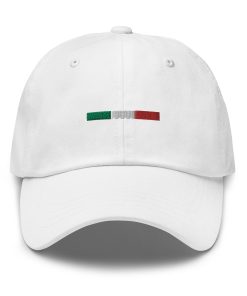 einfacher italienischer flagge – bestickter verstellbarer baseballhut für italien reisende 1522