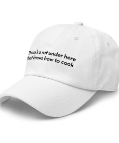 Es Gibt Eine Ratte Unter Hier, Die Kochen Kann – Bestickter Verstellbarer Relaxed Fit Hut für Freizeitparks es gibt eine ratte unter hier, die kochen kann – bestickter verstellbarer relaxed fit hut für freizeitparks 4762