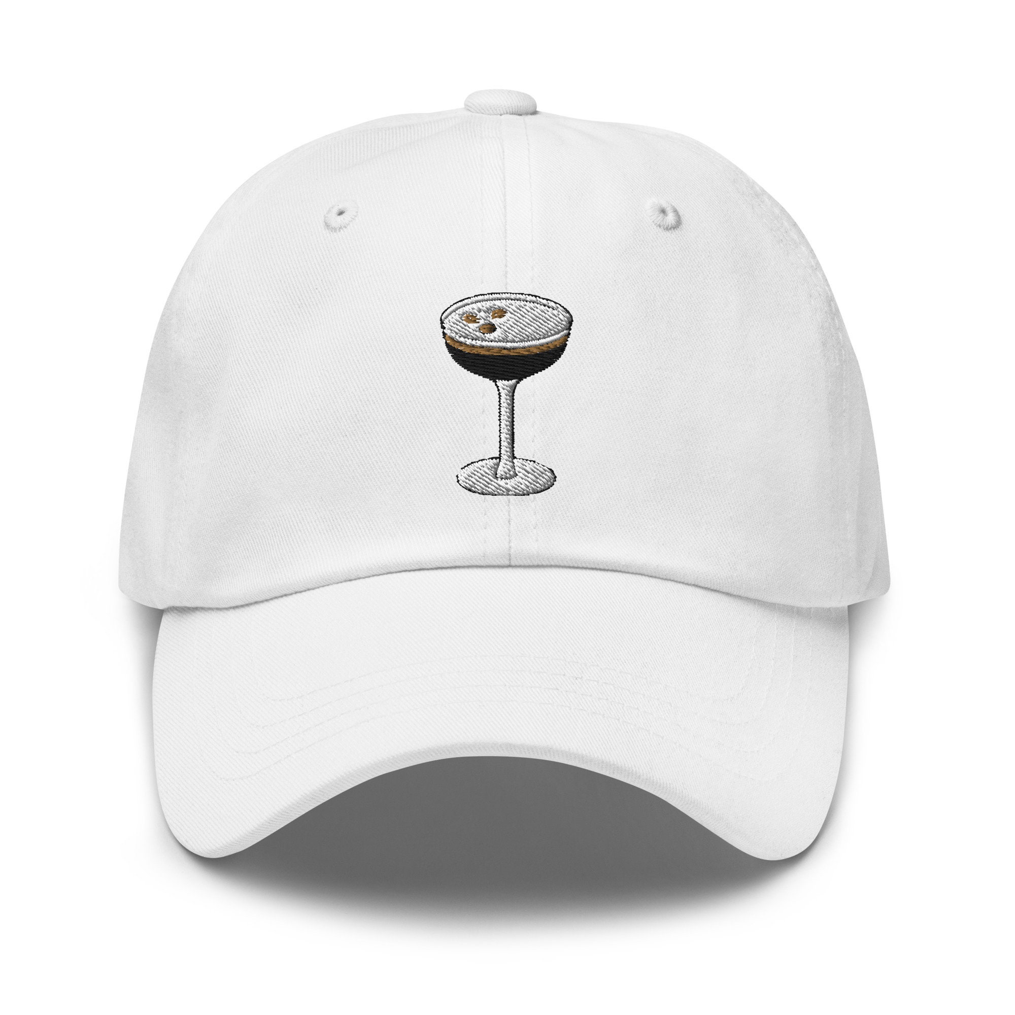 espresso martini – bestickter verstellbarer relaxed fit baseballhut für espresso martini fans 8364