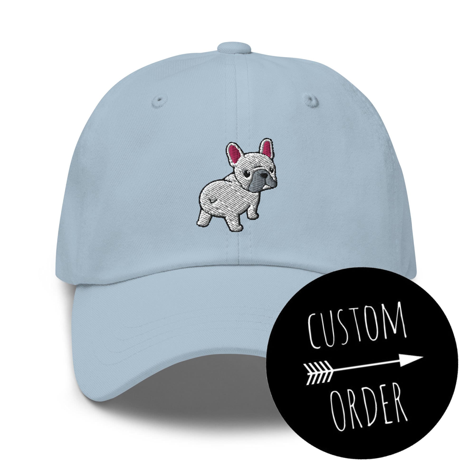 Französische Bulldogge Besticktes Verstellbares Relaxed Fit Hut Französische Bulldogge Hut Französische Hut Französische Hund Hut Französische Bulldogge Mama Geschenk.